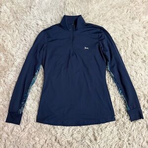 Women’s Small Navy RJ Classics Long Sleeve Horseback Riding Sunshirt. Good Cond.